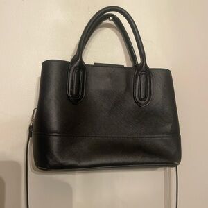 Black Zara saffino city, leather bag